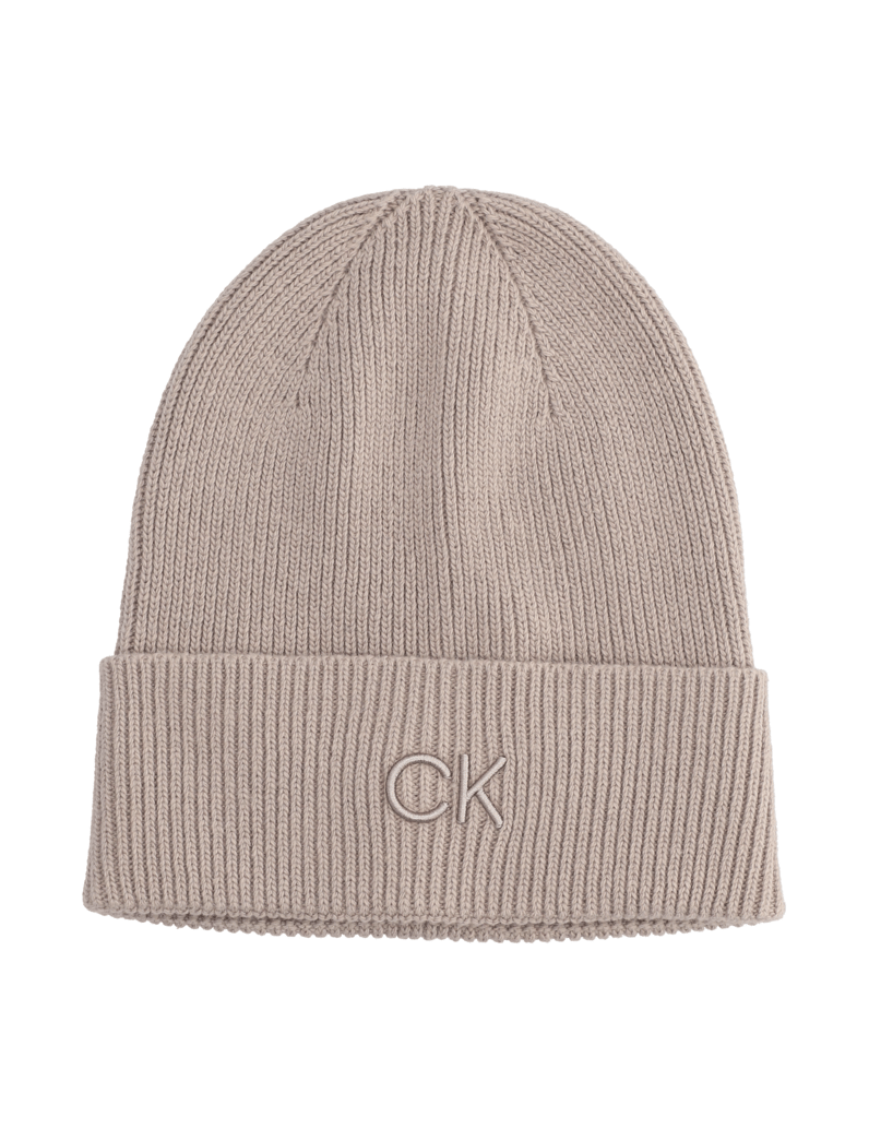 Calvin-Klein-RE-LOCK-BEANIE-W/EMB-cognac