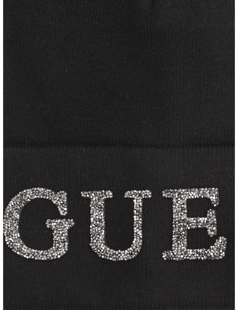 GUESS-BEANIE-črna