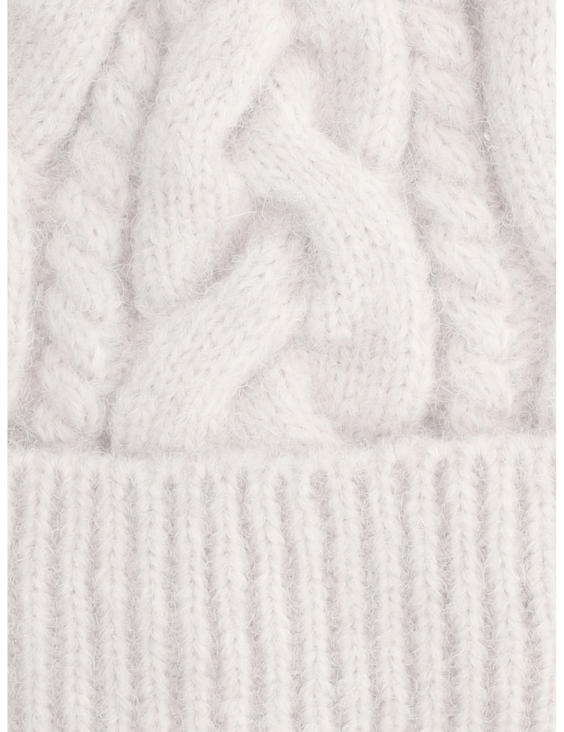 Lazzarini-MÜTZE-MIT--BOMMEL-UND-ZOPFMUSTER-čierna