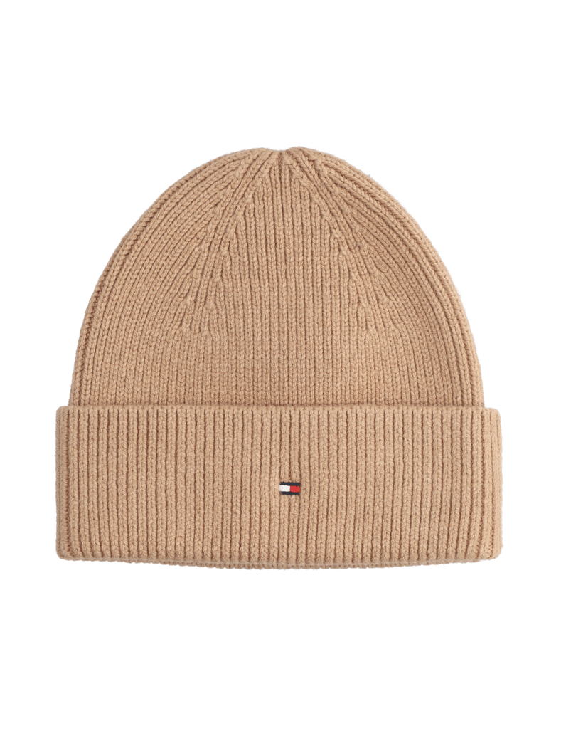Tommy-Hilfiger-TH-FLAG-KNIT-BEANIE-črna