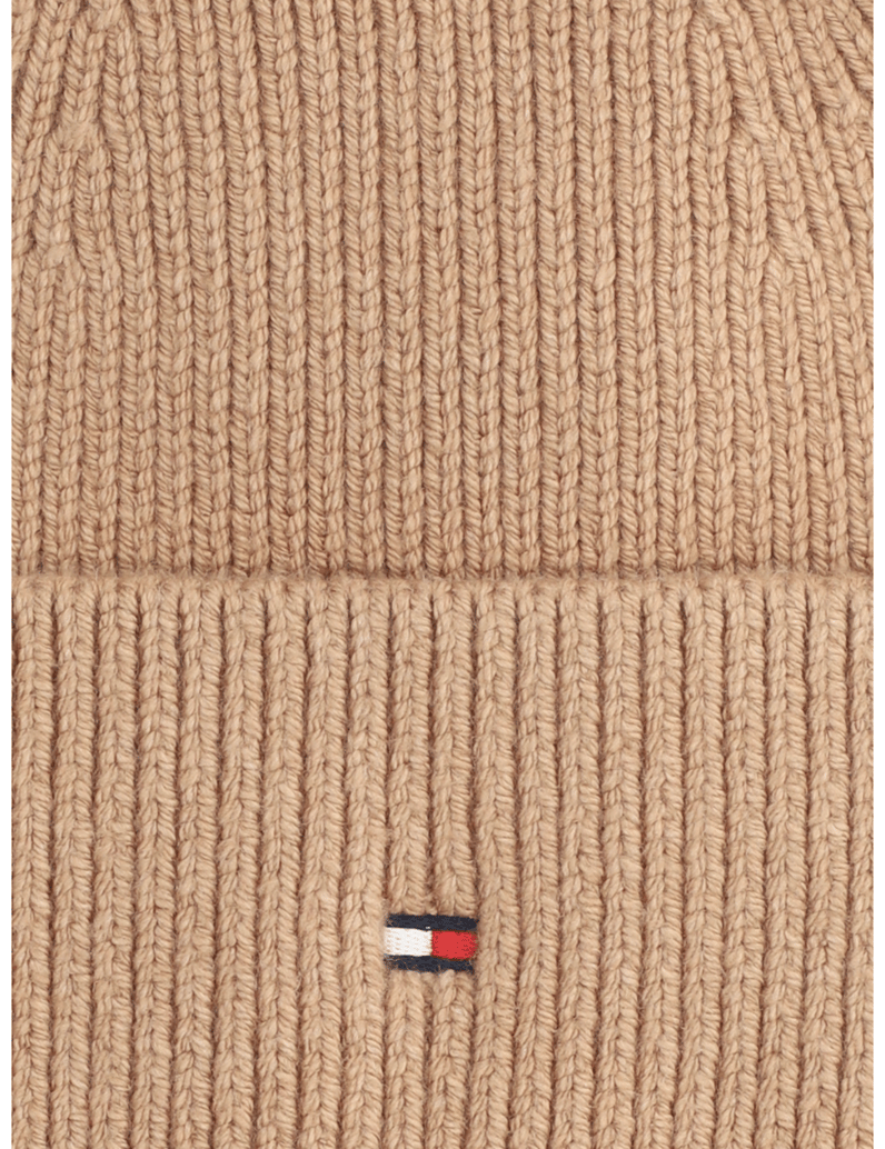 Tommy-Hilfiger-TH-FLAG-KNIT-BEANIE-črna