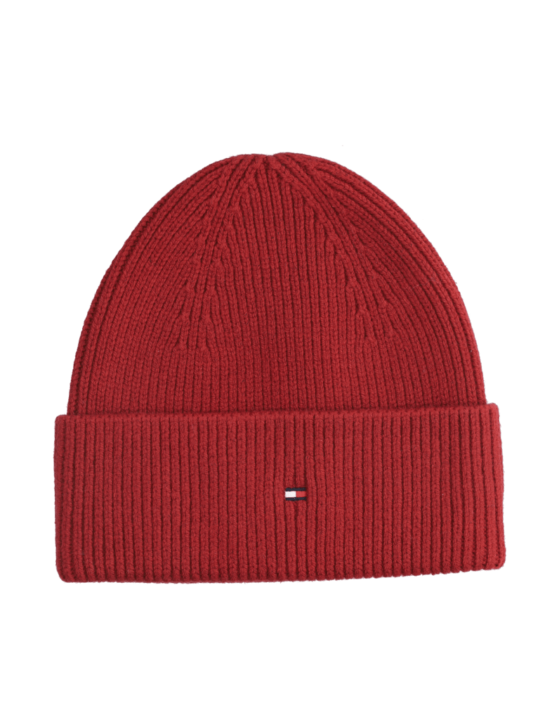 Tommy-Hilfiger-TH-FLAG-KNIT-BEANIE-črna