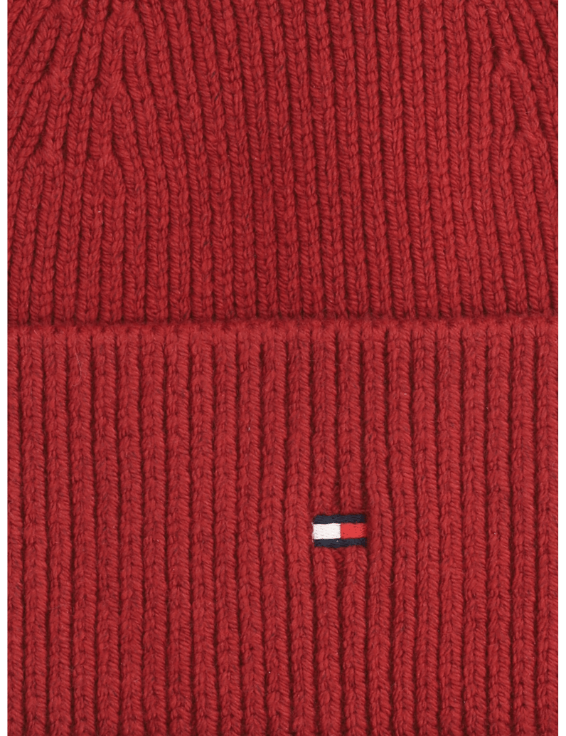 Tommy-Hilfiger-TH-FLAG-KNIT-BEANIE-črna