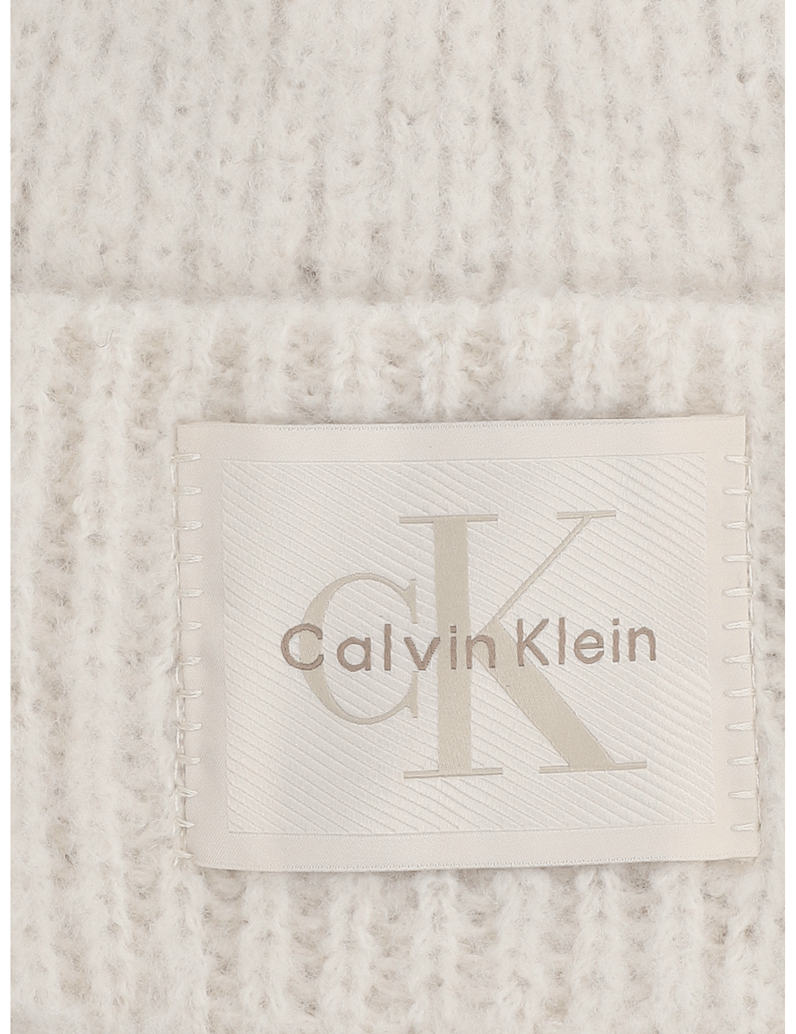 Calvin-Klein-BRUSHED-SOLID-CHUNKY-RIB-BEANIE-rjava