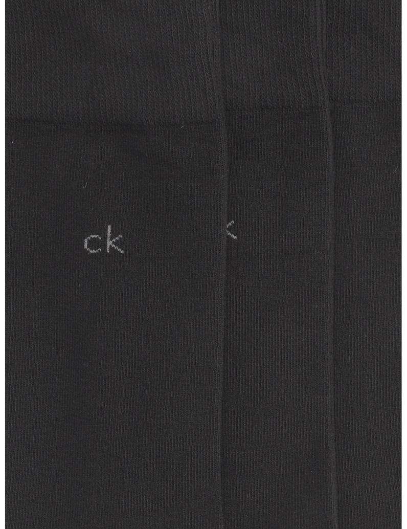 Calvin-Klein-CK-WOMEN-SOCK-3P-ROLLTOP-čierna