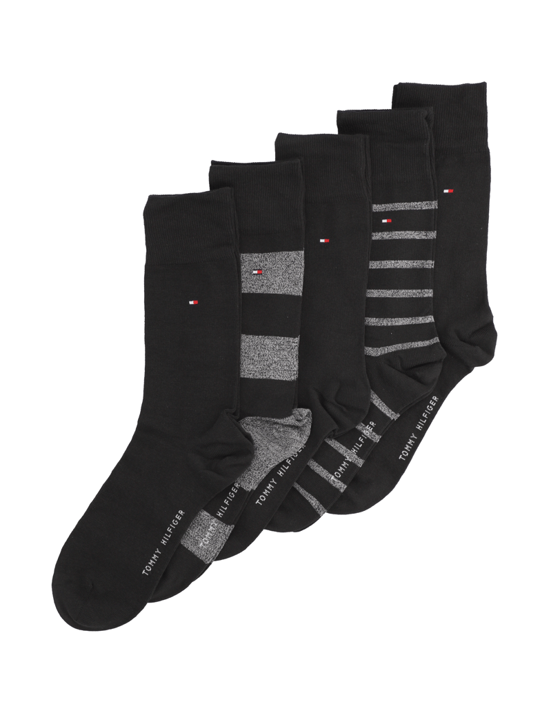 Tommy-Hilfiger-GIFTBOX-5-PAIRS-černá