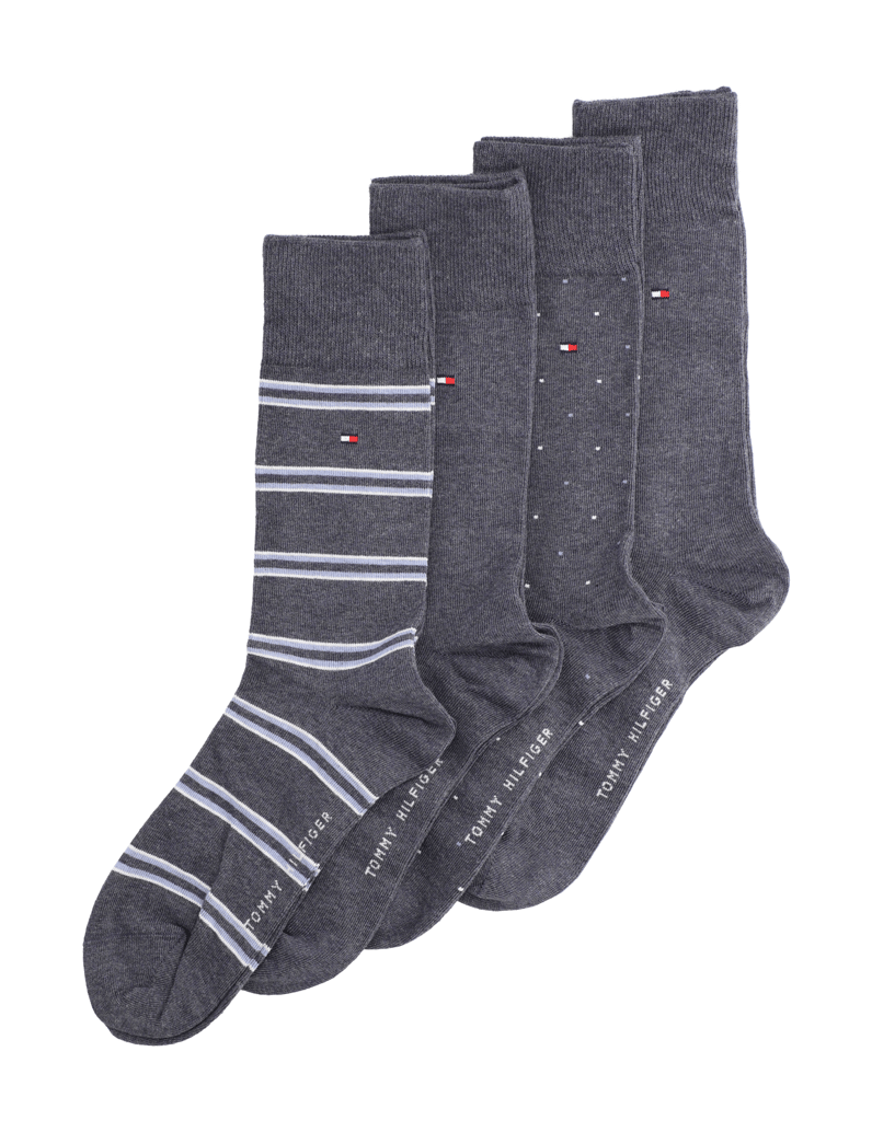 Tommy-Hilfiger-GIFTBOX-4-PAIRS-černá