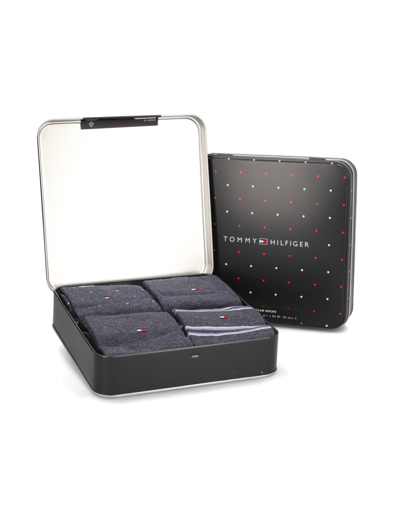 Tommy-Hilfiger-GIFTBOX-4-PAIRS-černá