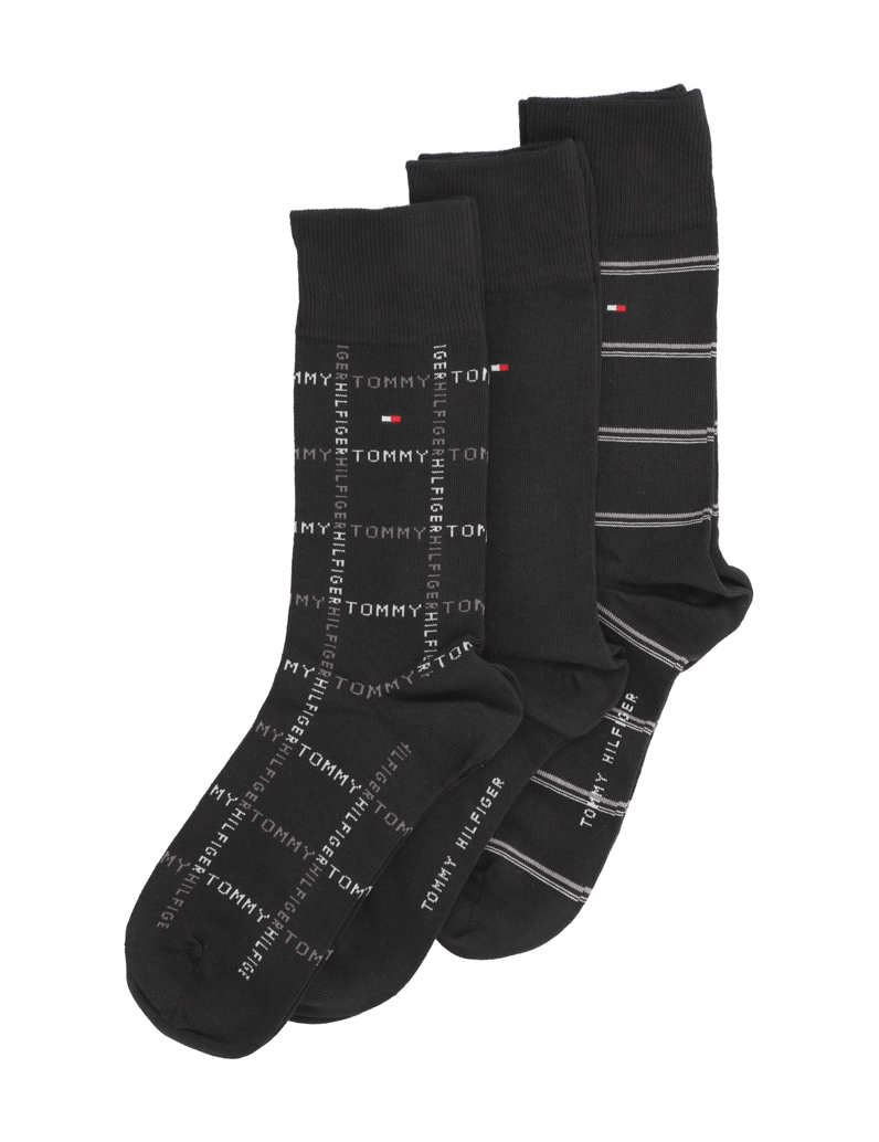 Tommy-Hilfiger-GIFTBOX-3-PAIRS-černá