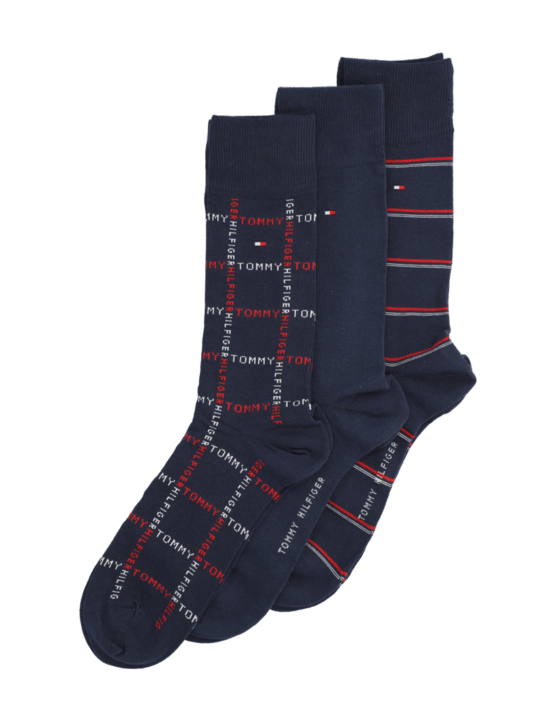 Tommy-Hilfiger-GIFTBOX-3-PAIRS-černá