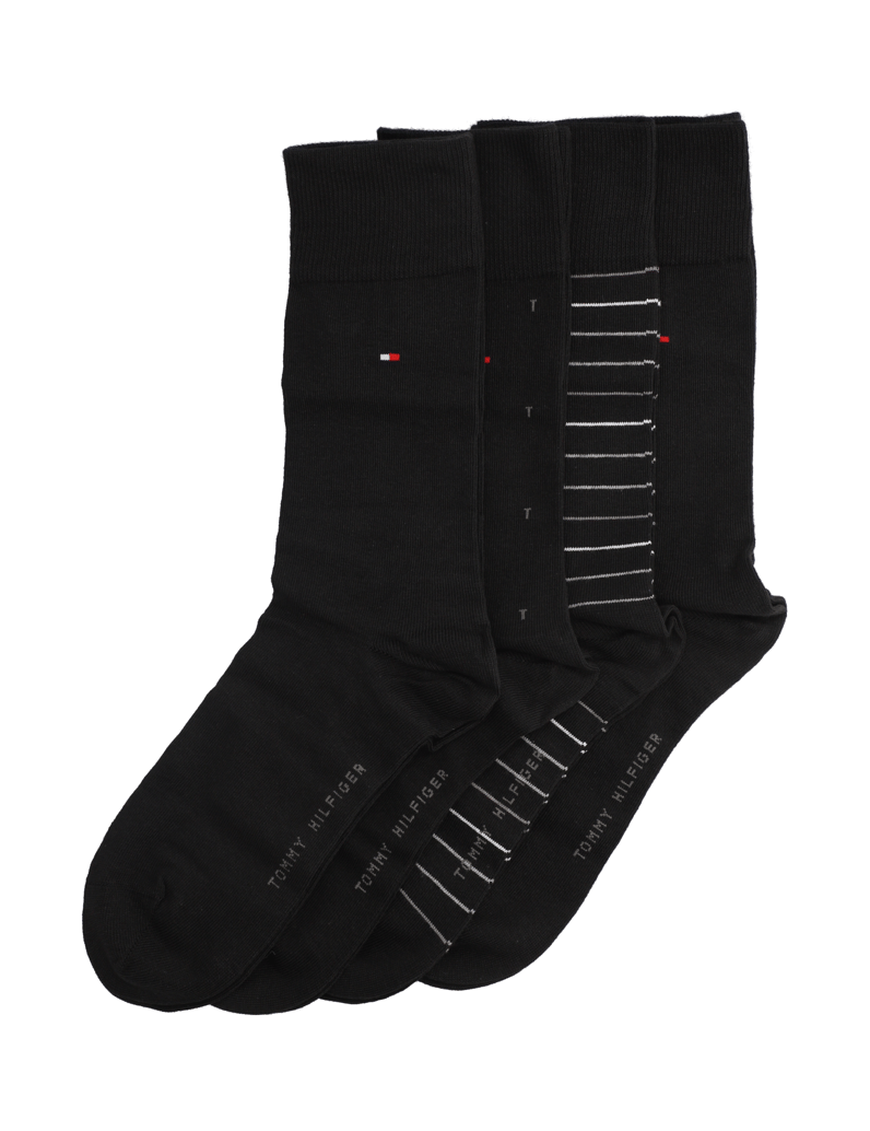 Tommy-Hilfiger-TH-MEN-SOCK-4P-TIN-GIFT-BOX-čierna