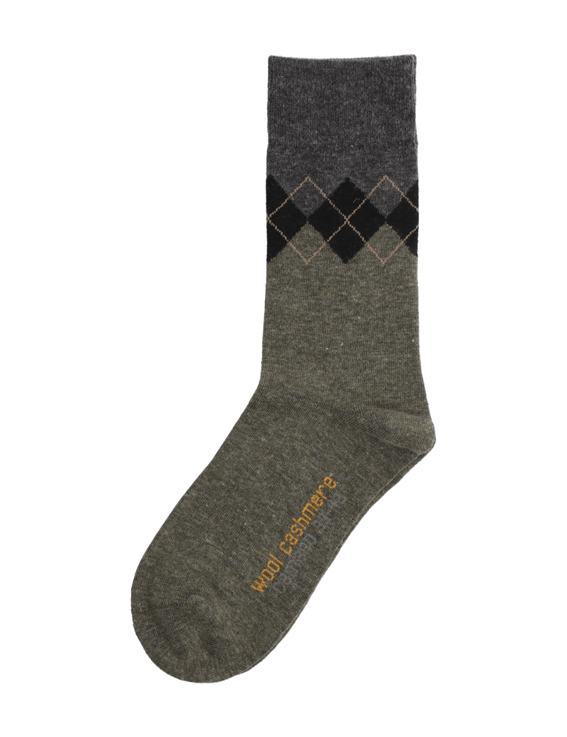 Camano-MEN-COSY-ARGYLE-WOOL-CASHMERE-SOCK-schwarz