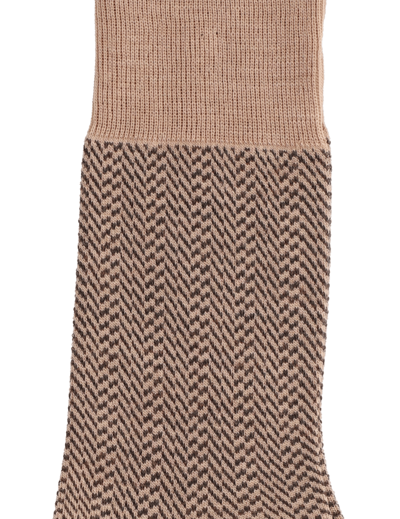 Falke-AIRPORT-HERRINGSTRIPE-cognac
