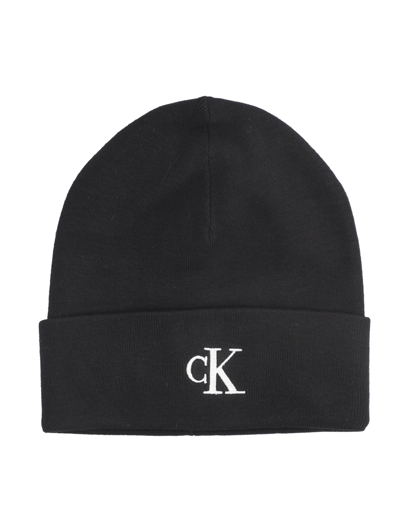 Calvin-Klein-CK-FINE-RIB-BEANIE-schwarz