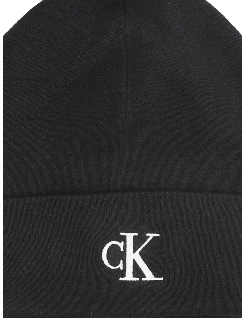 Calvin-Klein-CK-FINE-RIB-BEANIE-schwarz