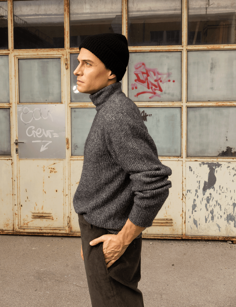 Pat-Calvin-HERRENMÜTZE-čierna