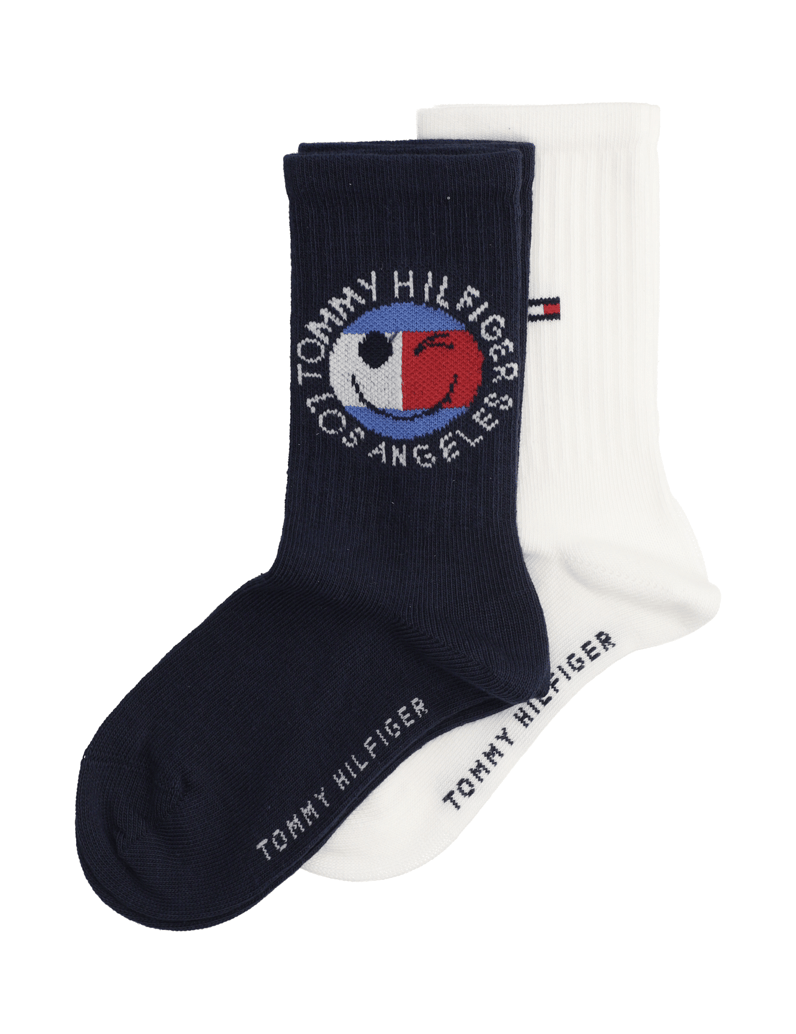 Tommy-Hilfiger-TH-KIDS-SOCK-2P-SPORT-TOMMY-SMILEY-růžová