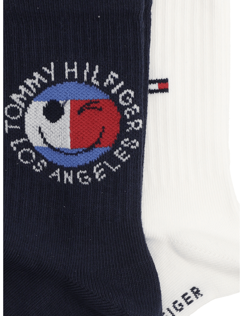Tommy-Hilfiger-TH-KIDS-SOCK-2P-SPORT-TOMMY-SMILEY-růžová