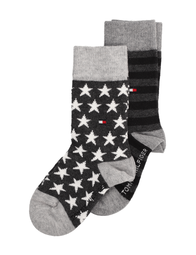 Tommy-Hilfiger-SOCK-STARS-AND-STRIPES-2P-schwarz