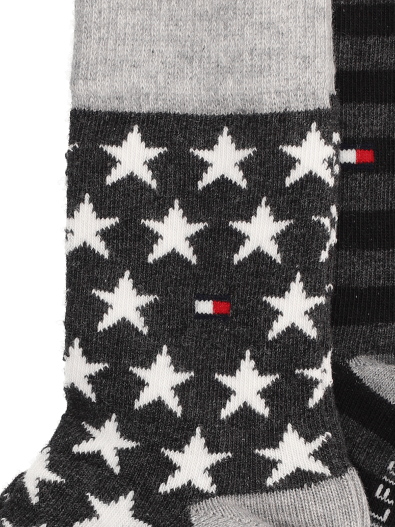 Tommy-Hilfiger-SOCK-STARS-AND-STRIPES-2P-schwarz