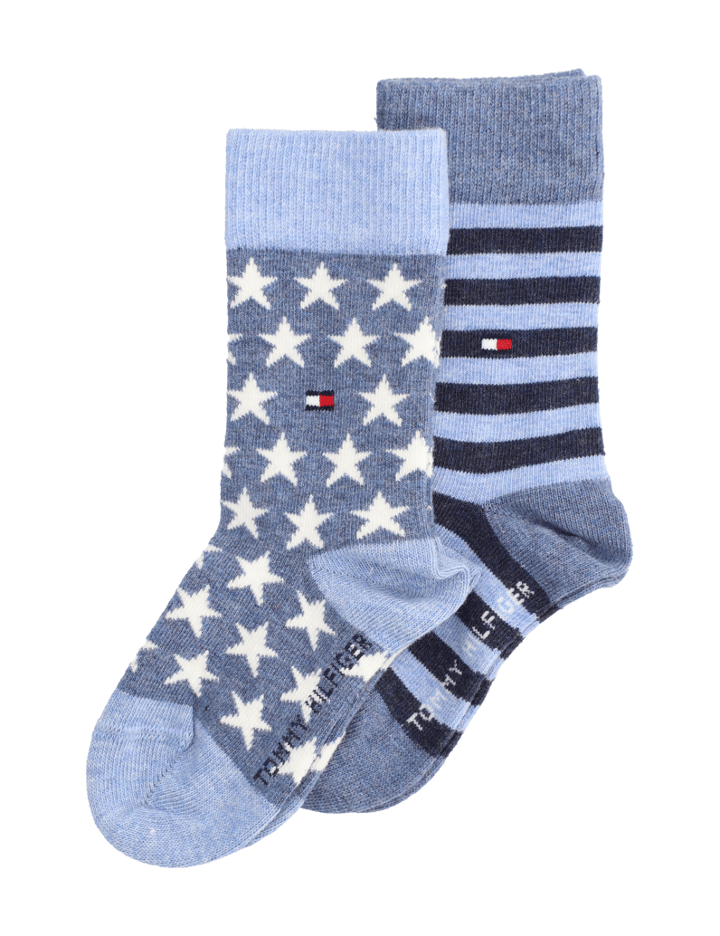 Tommy-Hilfiger-SOCK-STARS-AND-STRIPES-2P-schwarz