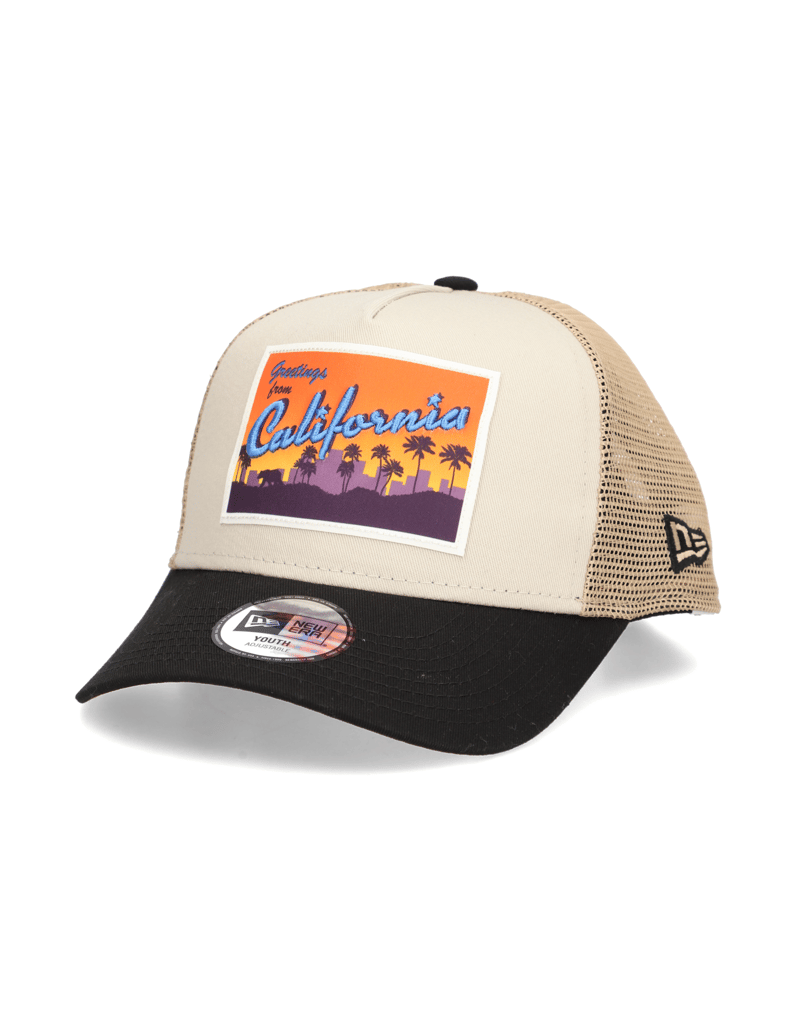 NEW-ERA-KIDS-YOUTH-LOCATION-PATCH-TRUCKER-bež