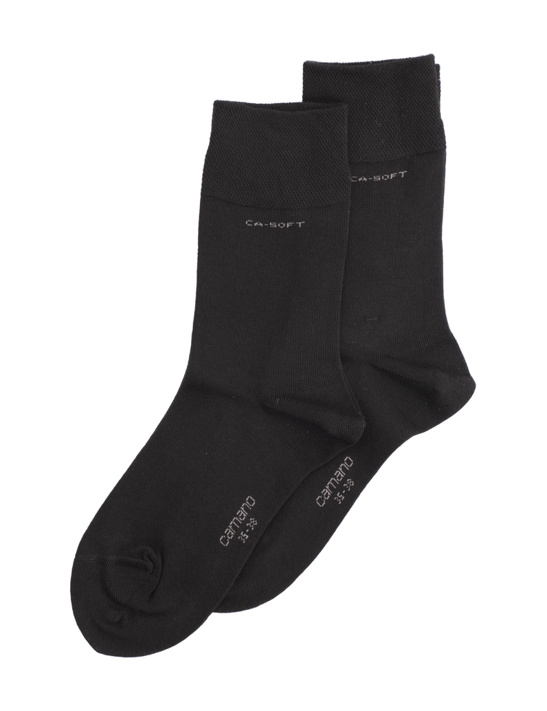 Camano-UNISEX-CA-SOFT-SOCKS-2P-černá