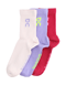 On LOGO SOCK HIGH 3P ružová