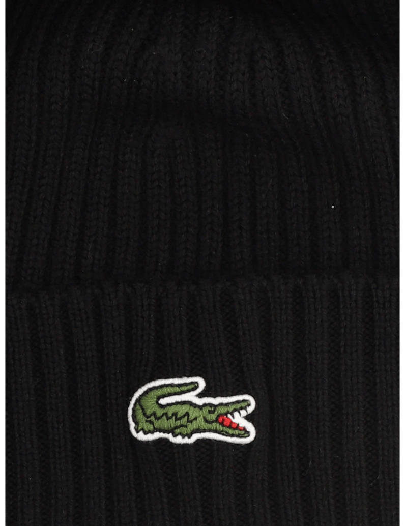 LACOSTE-UNISEX-SOFT-WOOL-RIBBED-BEANIE-grau