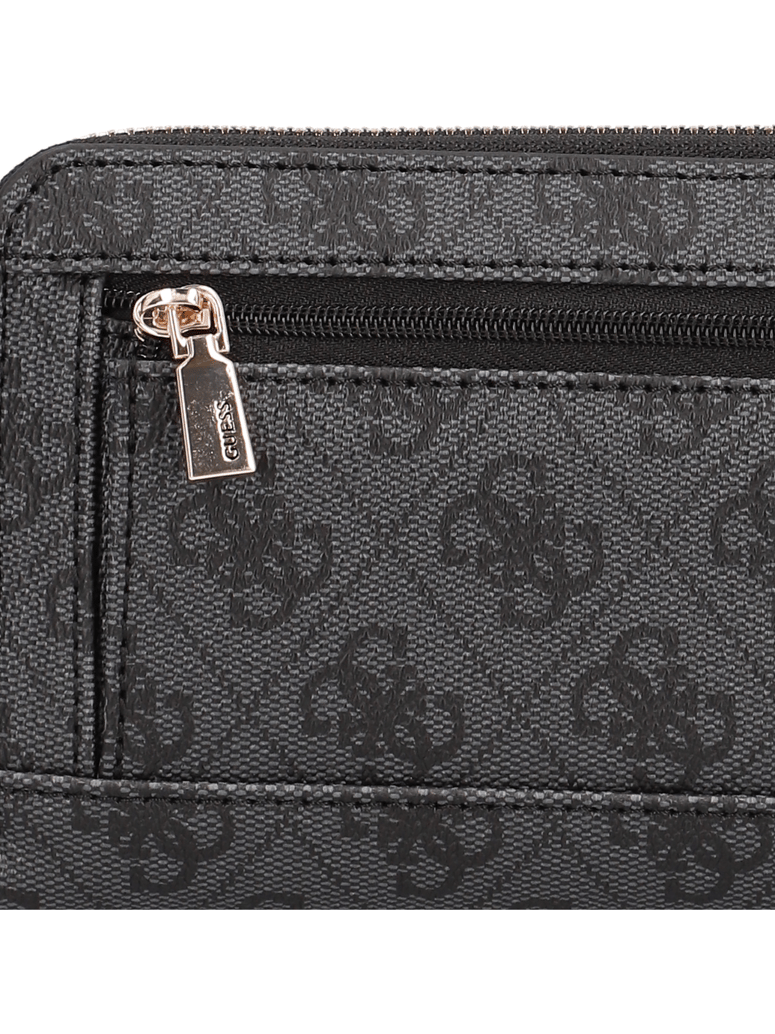 GUESS-LAUREL-SLG-LARGE-ZIP-AROUND-čierna