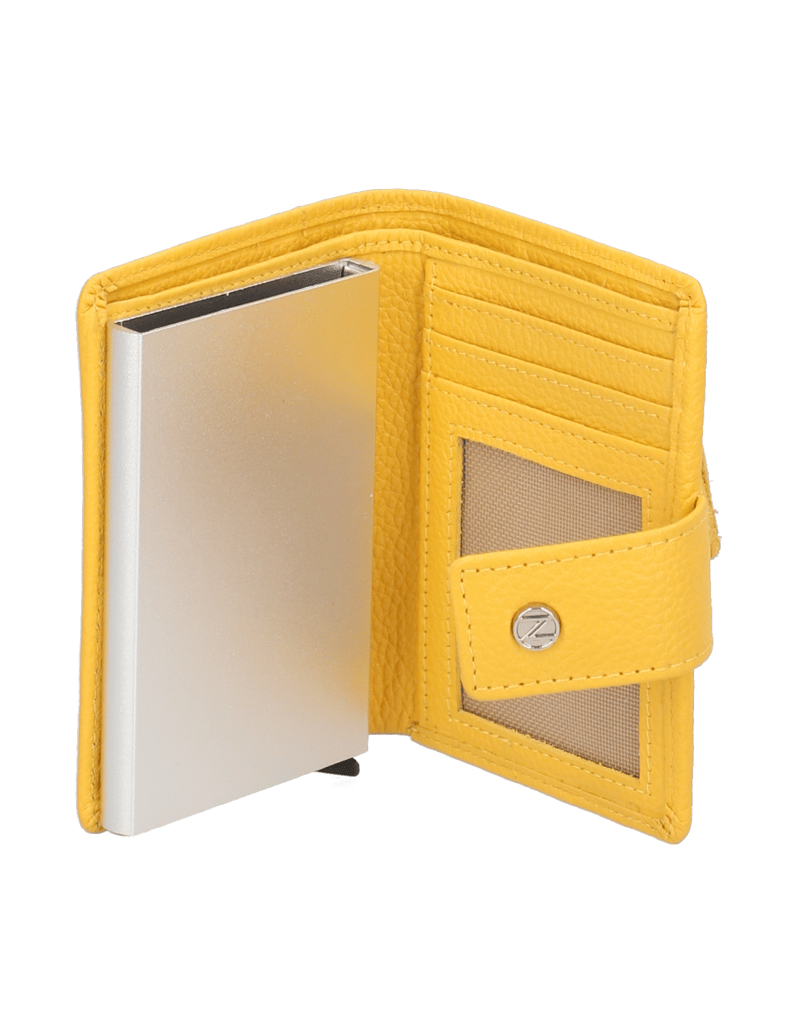 Lazzarini-hladká-kůže-peněženka-žlutá