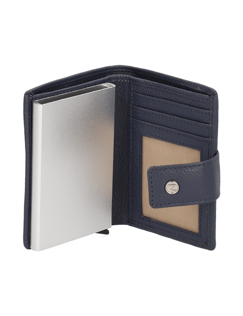 Lazzarini-hladká-koža-peňaženka-modrá