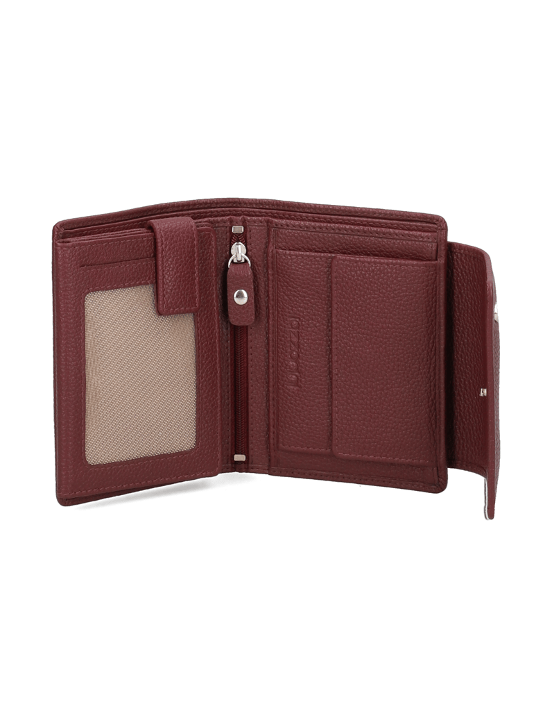 Lazzarini-hladká-koža-peňaženka-červená