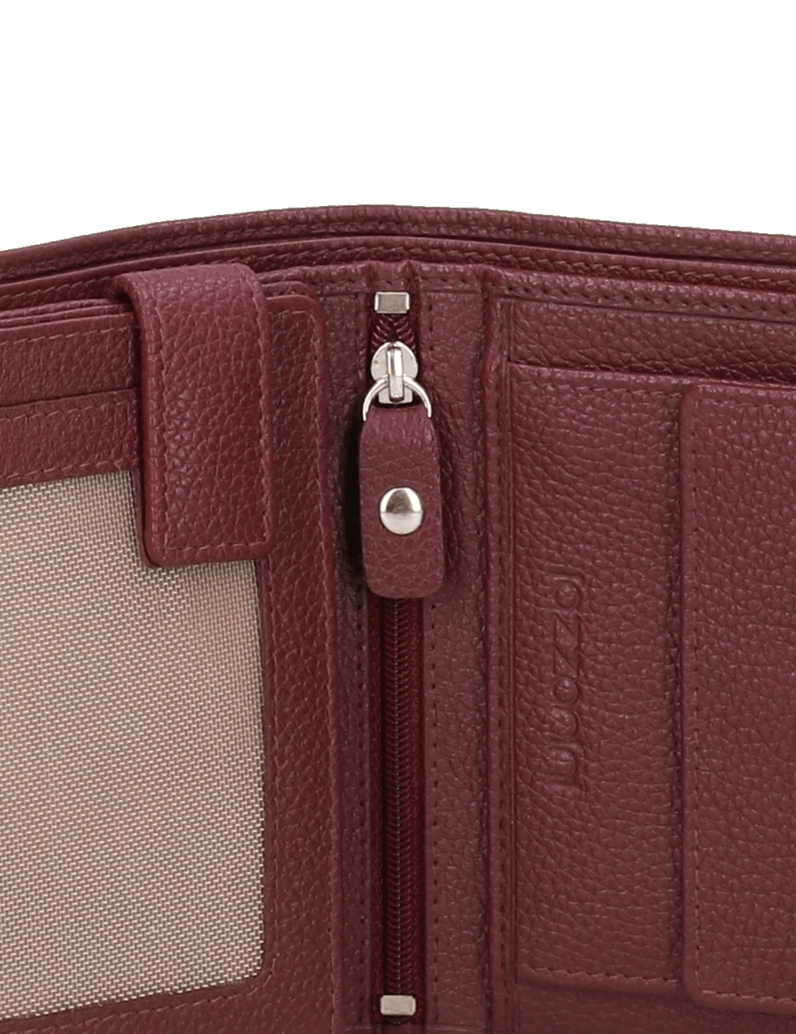 Lazzarini-hladká-koža-peňaženka-červená