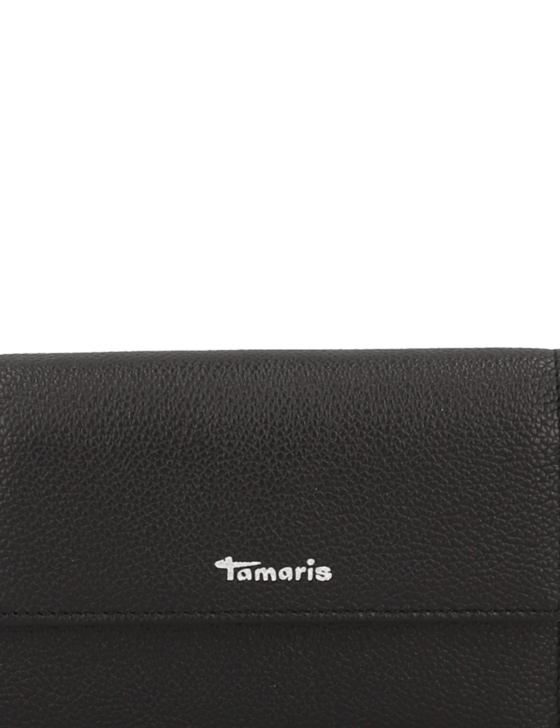 TAMARIS-Glattleder-Geldbörse-schwarz