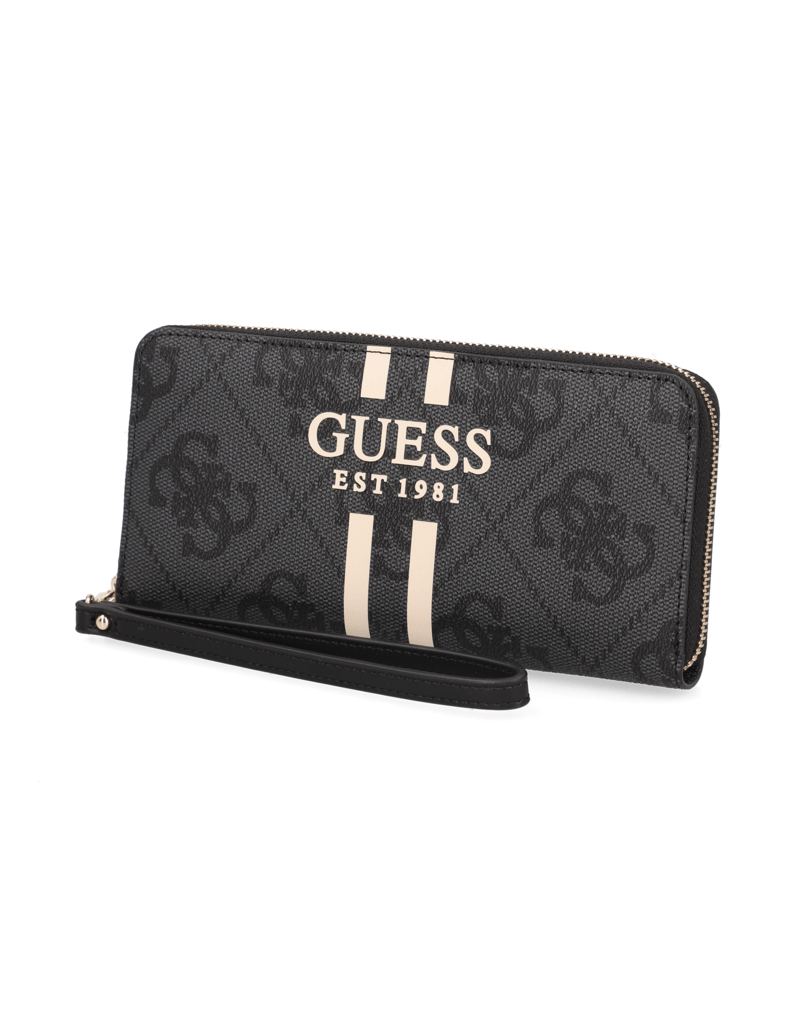 GUESS-LAUREL-II-SLG-LARGE-ZIP-AROUND-černá