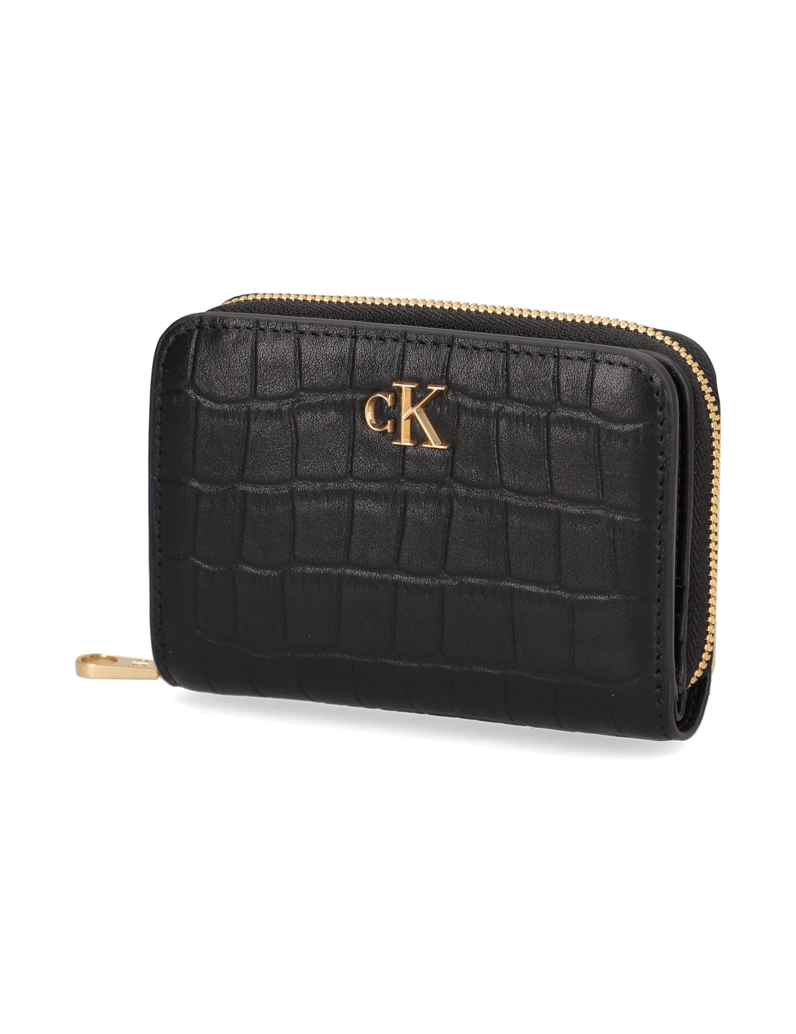 Calvin-Klein-CK-CROC-MEDIUM-FLAP-ZIP-AROUND-schwarz