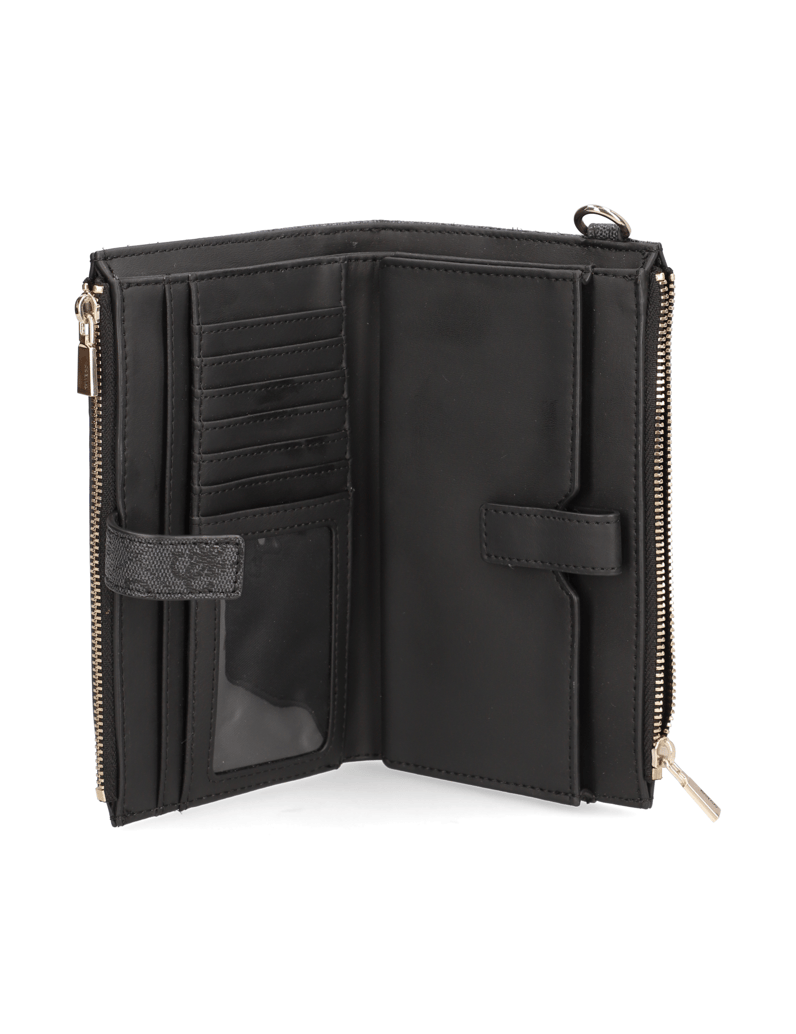 GUESS-LAUREL-II-SLG-DBL-ZIP-ORGNZR-černá
