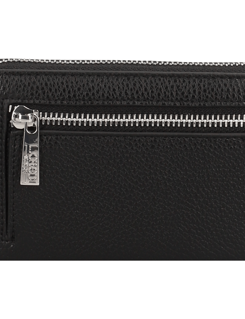 L.Credi-Small-zip-around-Perla-schwarz