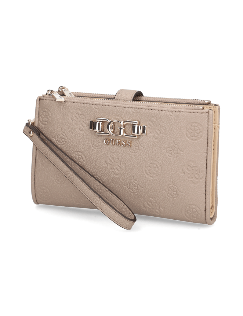 GUESS-ANISE-SLG-DBL-ZIP-ORGANIZER-bež