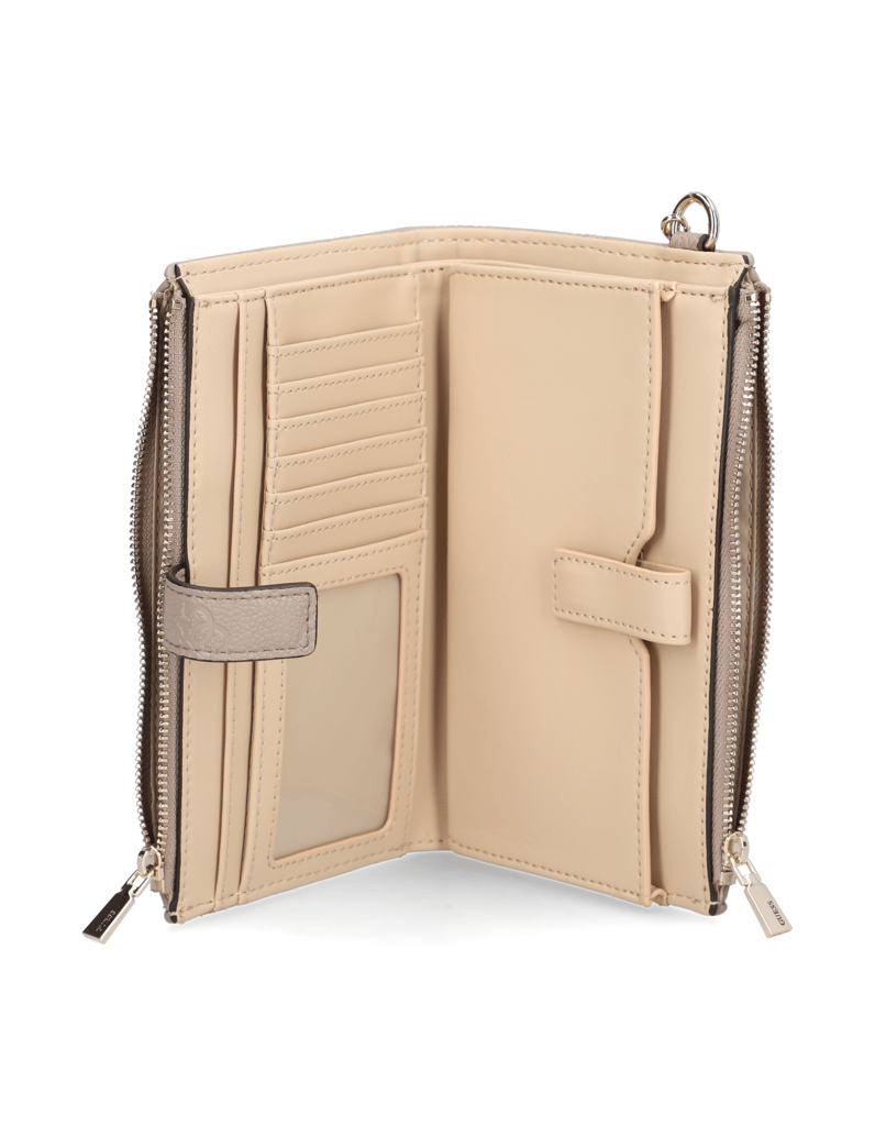 GUESS-ANISE-SLG-DBL-ZIP-ORGANIZER-bež