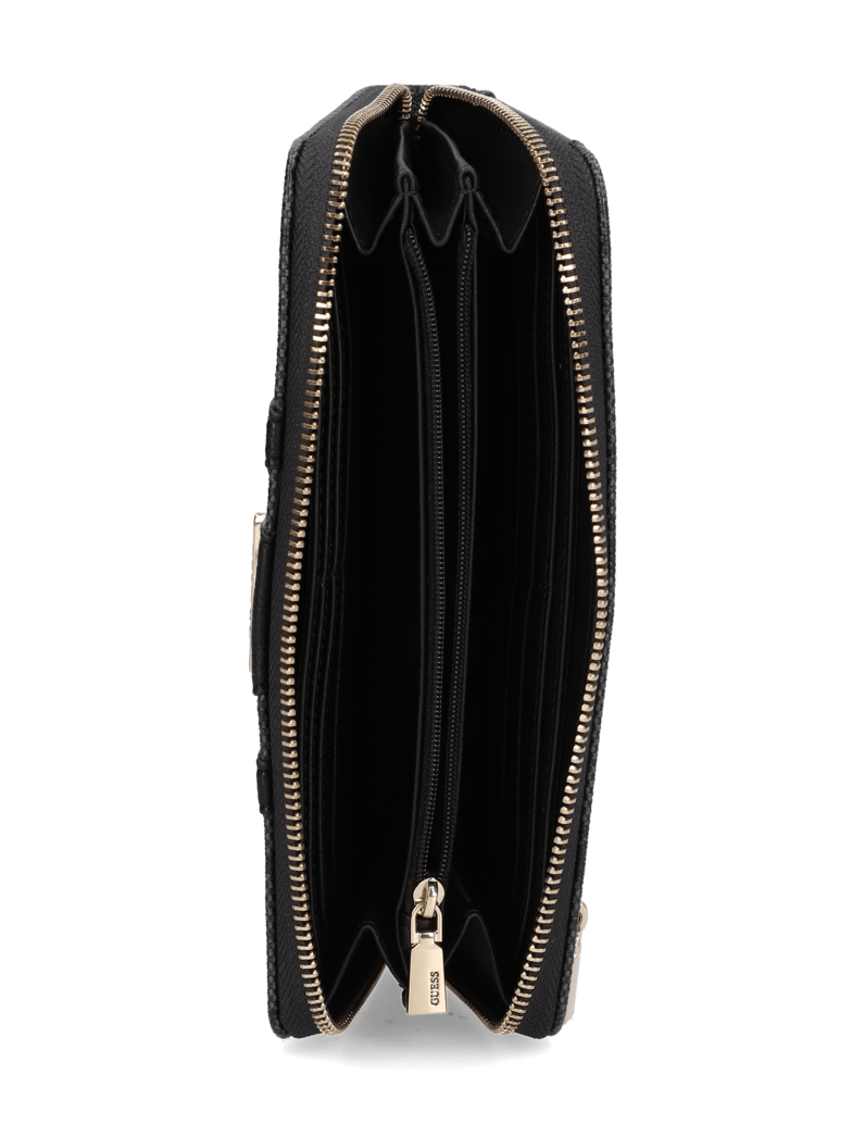 GUESS-LAUREL-II-SLG-LRG-ZIP-AROUND-črna