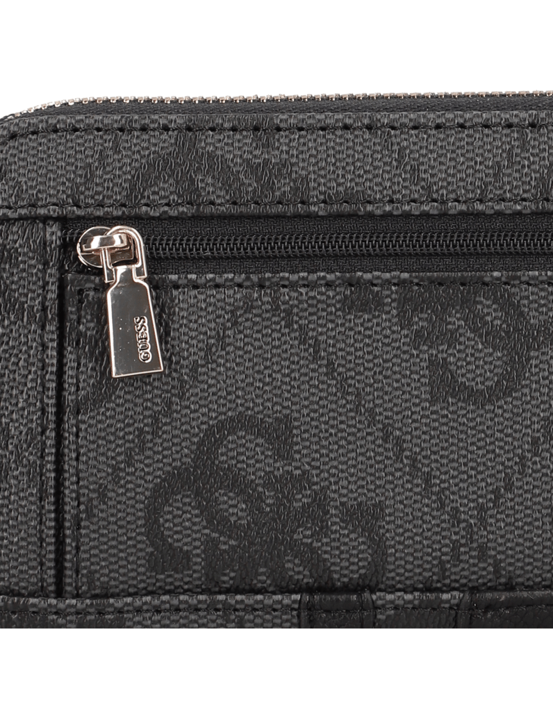 GUESS-LAUREL-II-SLG-LRG-ZIP-AROUND-črna