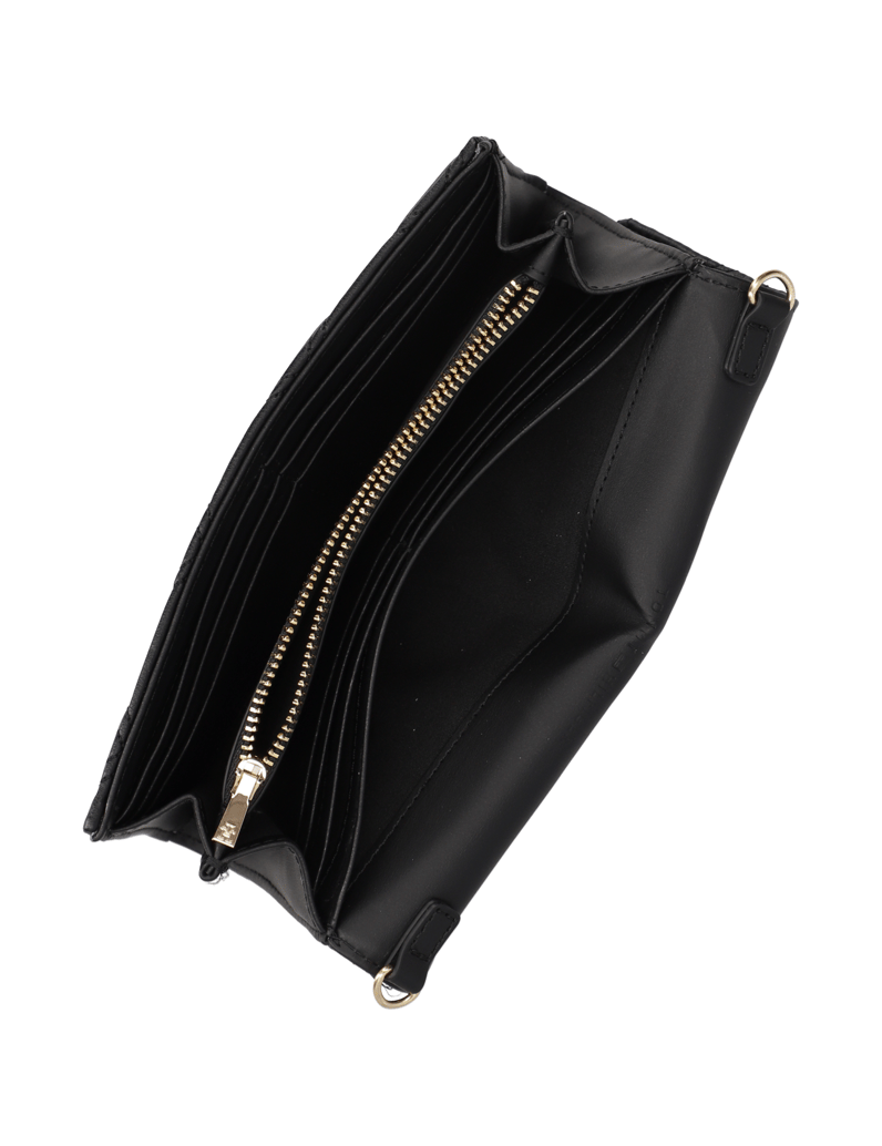 Tommy-Hilfiger-TH-FEMININE-WALLET-ON-CHAIN-černá