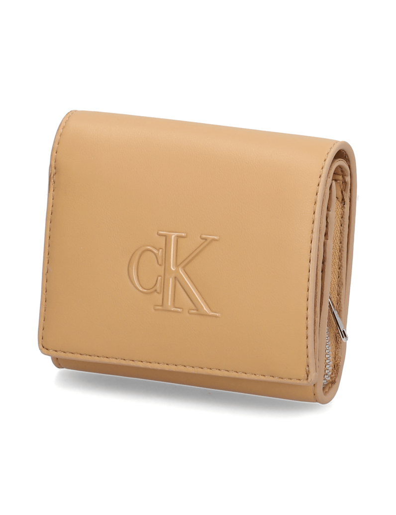 Calvin-Klein-BOLD-CK-MEDIUM-BIFOLD-béžová