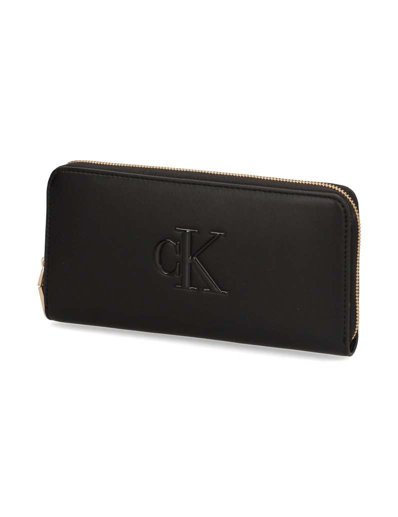 Calvin-Klein-BOLD-CK-LONG-ZIP-AROUND-černá