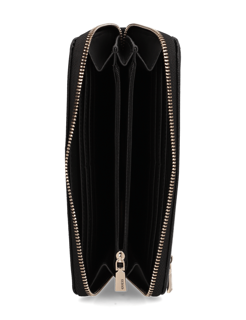 GUESS-AMORETTE-SLG-LRG-ZIP-AROUND-hnědá