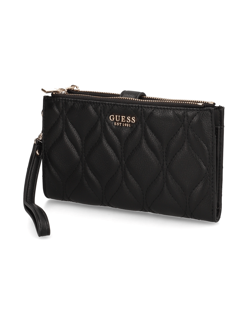 GUESS-MAXINE-SLG-DBL-ZIP-ORGANIZER-schwarz