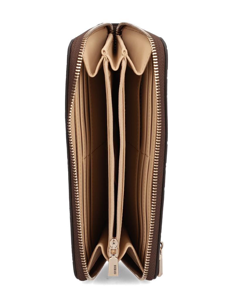 GUESS-DIANA-SLG-LARGE-ZIP-AROUND-šedá