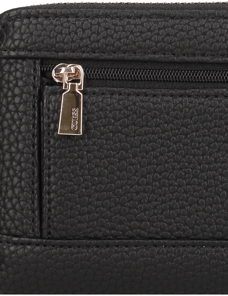 GUESS-BRENTON-SLG-LRG-ZIP-AROUND-čierna
